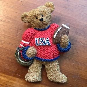 Bear Footbal Fan Pin Brooch